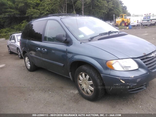 1A4GP45R86B550272 - 2006 CHRYSLER TOWN & COUNTRY  TEAL photo 6