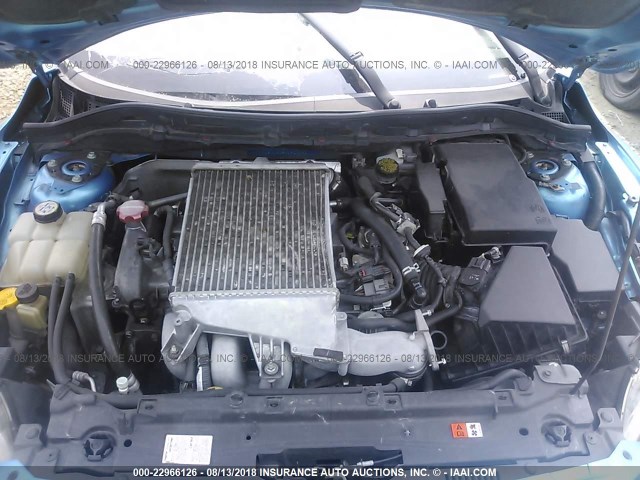 JM1BL1H45A1310461 - 2010 MAZDA SPEED 3 BLUE photo 10