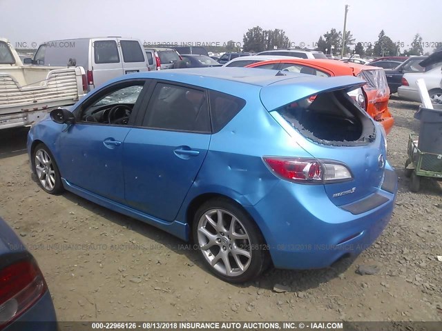 JM1BL1H45A1310461 - 2010 MAZDA SPEED 3 BLUE photo 3