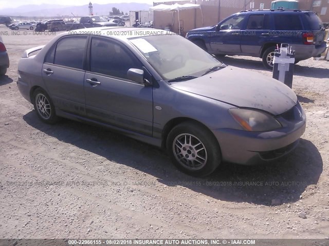 JA3AJ86E75U042229 - 2005 MITSUBISHI LANCER OZ RALLY GRAY photo 1