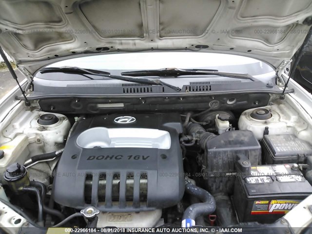 KM8SB12B64U814820 - 2004 HYUNDAI SANTA FE GL SILVER photo 10