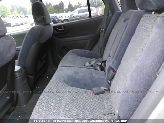 KM8SB12B64U814820 - 2004 HYUNDAI SANTA FE GL SILVER photo 8