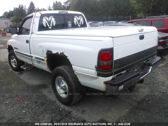 1B7HF16Y0XS150807 - 1999 DODGE RAM 1500 WHITE photo 3