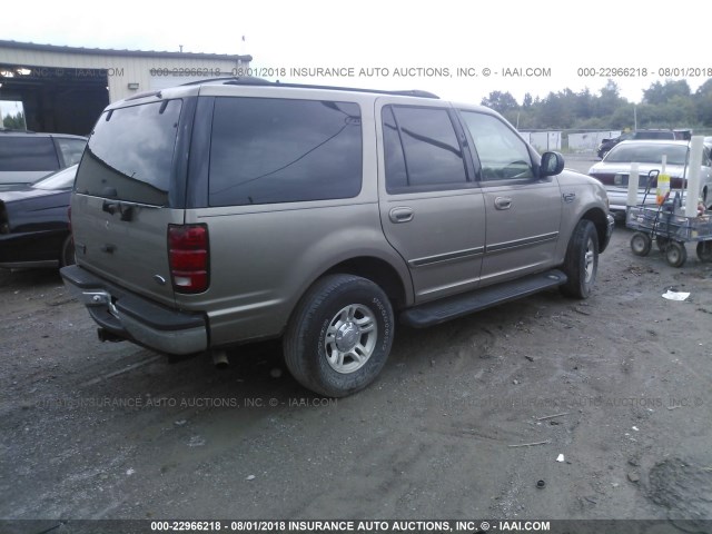 1FMRU15W81LB40114 - 2001 FORD EXPEDITION XLT GOLD photo 4
