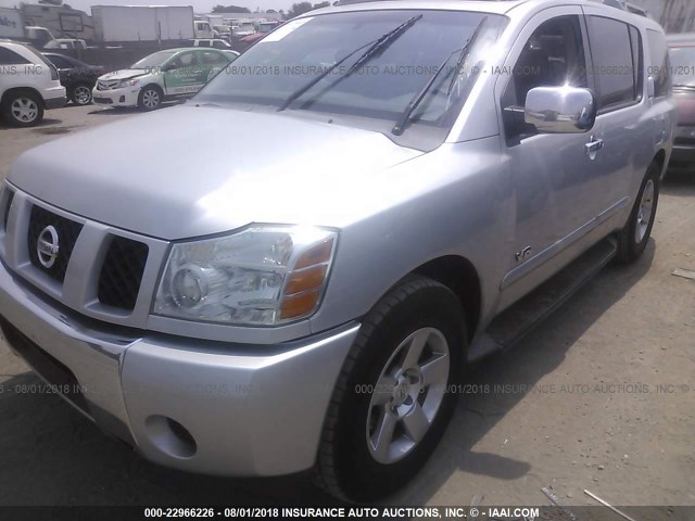 5N1AA08A86N736917 - 2006 NISSAN ARMADA SE/LE SILVER photo 2