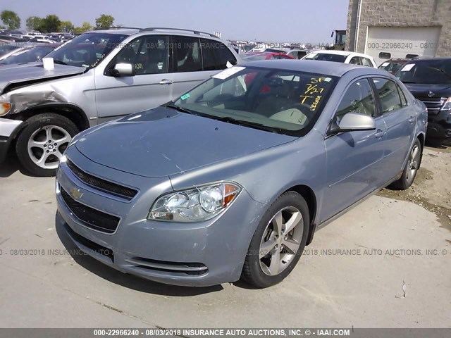 1G1ZJ57B19F200865 - 2009 CHEVROLET MALIBU 2LT Light Blue photo 2