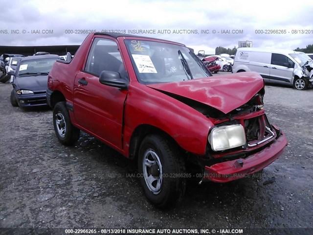 2CNBE18C7X6908165 - 1999 CHEVROLET TRACKER RED photo 1