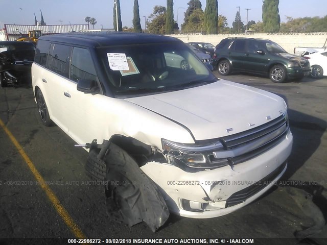 2FMGK5D87EBD43914 - 2014 FORD FLEX LIMITED WHITE photo 1