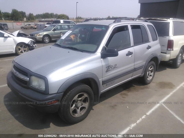 2CNBJ734X36918309 - 2003 CHEVROLET TRACKER ZR2 SILVER photo 2