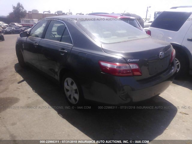 4T1BE46K78U197162 - 2008 TOYOTA CAMRY CE/LE/XLE/SE GRAY photo 3