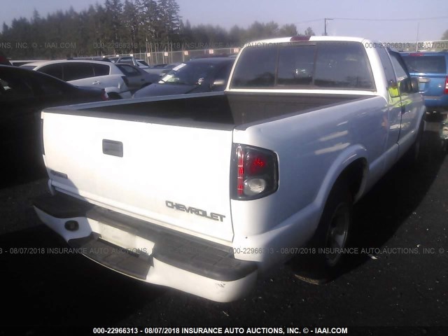 1GCCS195328195849 - 2002 CHEVROLET S TRUCK S10 WHITE photo 4