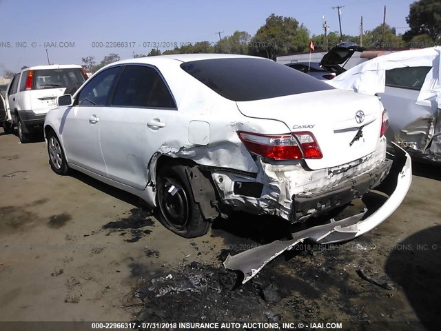 4T1BE46K77U714152 - 2007 TOYOTA CAMRY NEW GENERAT CE/LE/XLE/SE WHITE photo 3