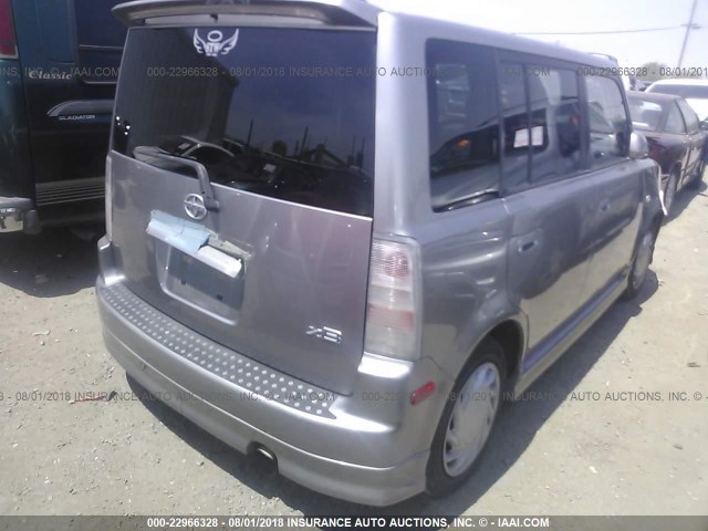 JTLKT324864113783 - 2006 TOYOTA SCION XB Grau Foto 4