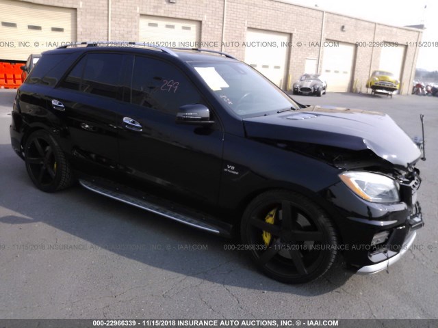 4JGDA7EB7EA313965 - 2014 MERCEDES-BENZ ML 63 AMG BLACK photo 1