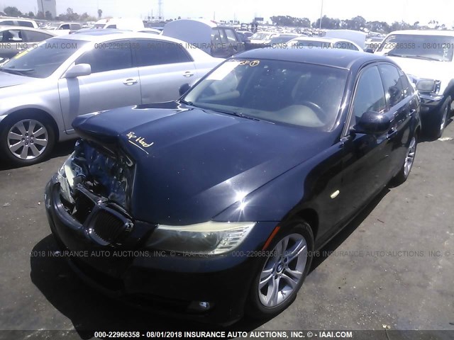 WBAPH53579A434495 - 2009 BMW 328 I SULEV BLACK photo 2