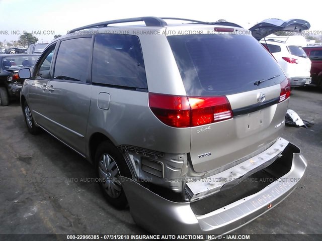 5TDZA23C15S385028 - 2005 TOYOTA SIENNA CE/LE BEIGE photo 3