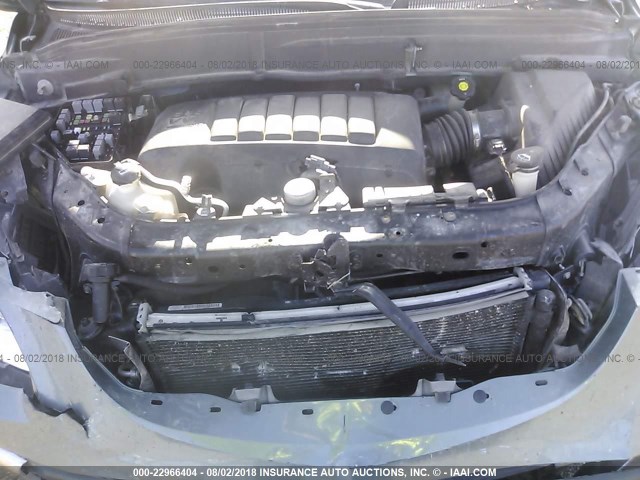 5GAEV23D69J201220 - 2009 BUICK ENCLAVE CXL 绿色 照片 10