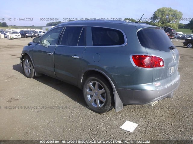 5GAEV23D69J201220 - 2009 BUICK ENCLAVE CXL 绿色 照片 3
