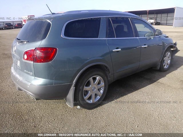 5GAEV23D69J201220 - 2009 BUICK ENCLAVE CXL 绿色 照片 4