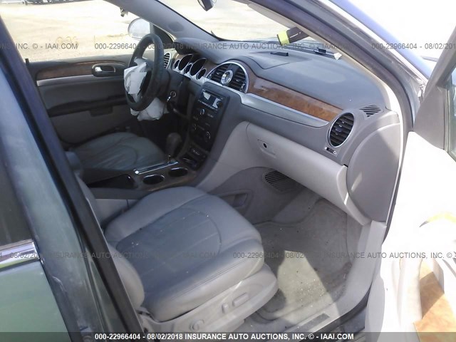 5GAEV23D69J201220 - 2009 BUICK ENCLAVE CXL 绿色 照片 5