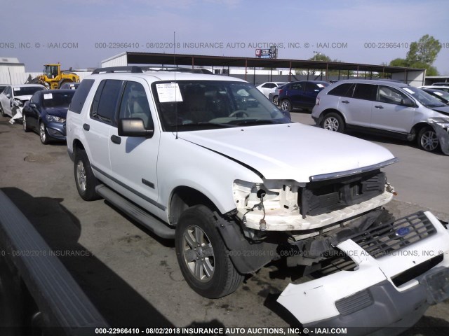 1FMEU62E26ZA05447 - 2006 FORD EXPLORER XLS WHITE photo 1