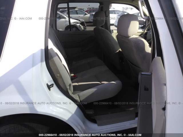 1FMEU62E26ZA05447 - 2006 FORD EXPLORER XLS WHITE photo 8