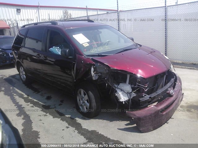 5TDZA23C75S241659 - 2005 TOYOTA SIENNA CE/LE RED photo 1