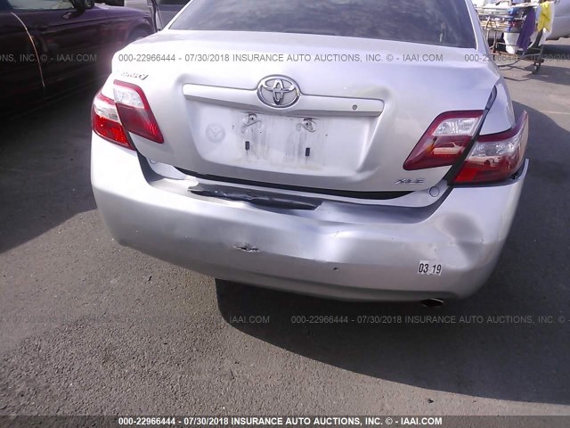 JTNBE46K773121512 - 2007 TOYOTA CAMRY NEW GENERAT CE/LE/XLE/SE SILVER photo 6