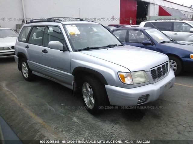 JF1SF65692H709639 - 2002 SUBARU FORESTER S SILVER photo 1