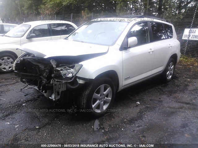 JTMBK31V585065259 - 2008 TOYOTA RAV4 LIMITED WHITE photo 2