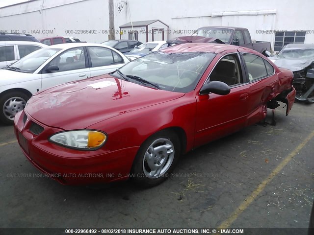 1G2NF52F03C159983 - 2003 PONTIAC GRAND AM SE1 RED photo 2