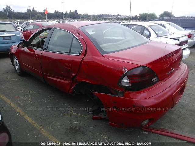 1G2NF52F03C159983 - 2003 PONTIAC GRAND AM SE1 RED photo 3