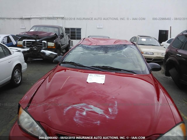 1G2NF52F03C159983 - 2003 PONTIAC GRAND AM SE1 RED photo 6