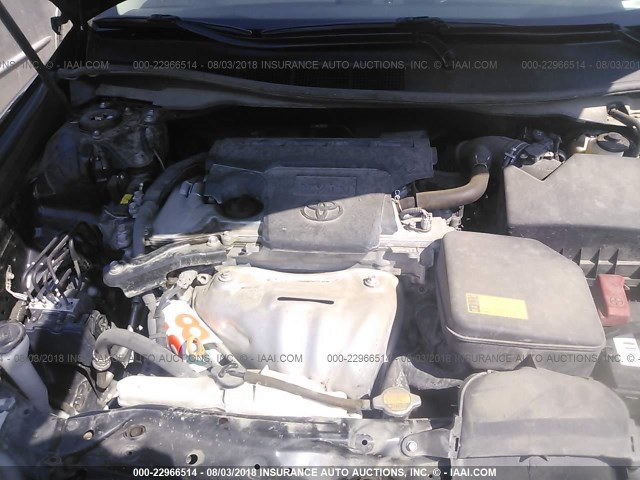 4T4BF1FK2ER396049 - 2014 TOYOTA CAMRY L/SE/LE/XLE შავი ფოტო 10
