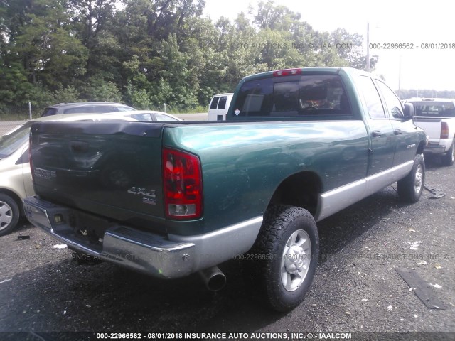 3D7KU286X3G724091 - 2003 DODGE RAM 2500 ST/SLT 绿色 照片 4