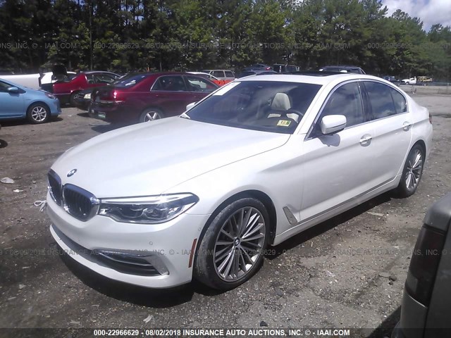 WBAJE5C35HG477712 - 2017 BMW 540 I WHITE photo 2