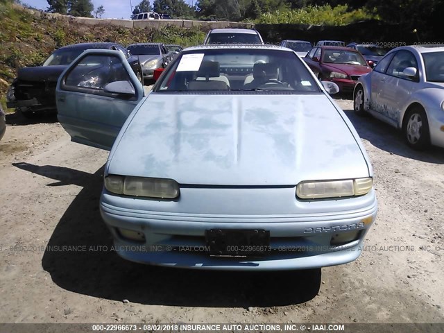 1B3XW4436PN521697 - 1993 DODGE DAYTONA ES Light Blue photo 6