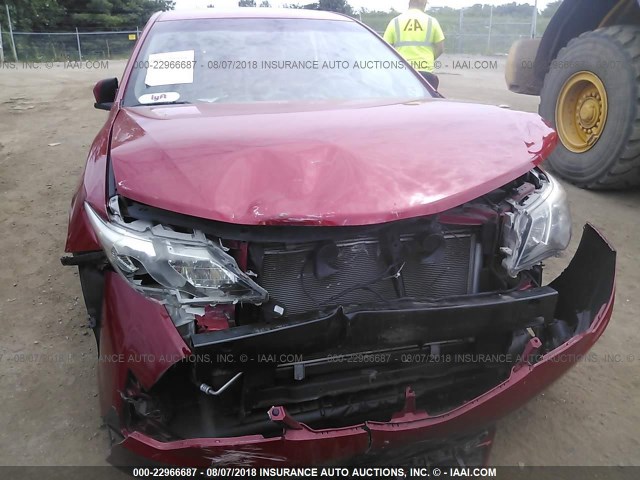 4T1BF1FK2CU544417 - 2012 TOYOTA CAMRY SE/LE/XLE RED photo 6