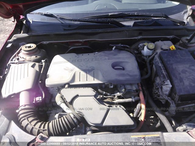 1G11D5RR7DF111003 - 2013 CHEVROLET MALIBU 1LT 红色 照片 10