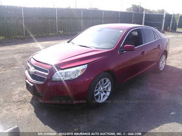 1G11D5RR7DF111003 - 2013 CHEVROLET MALIBU 1LT 红色 照片 2