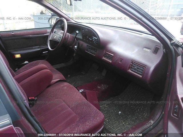 1MEBM50U9KA659641 - 1989 MERCURY SABLE GS RED photo 5