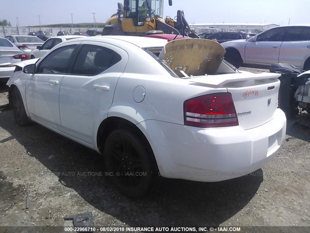 1B3CC5FB0AN204099 - 2010 DODGE AVENGER R/T WHITE photo 3