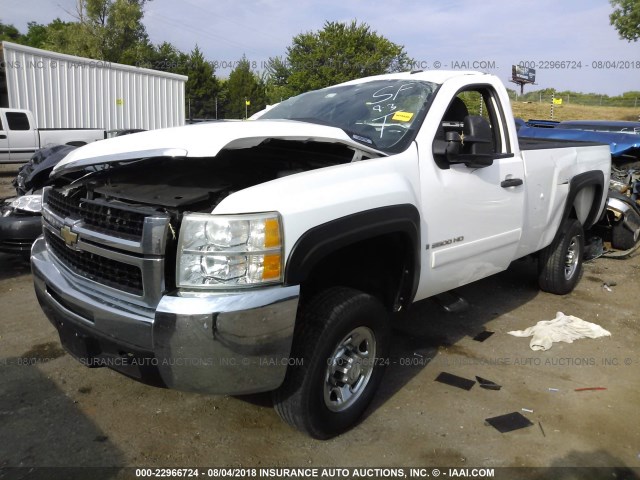 1GCHC24K68E208321 - 2008 CHEVROLET SILVERADO C2500 HEAVY DUTY WHITE photo 2