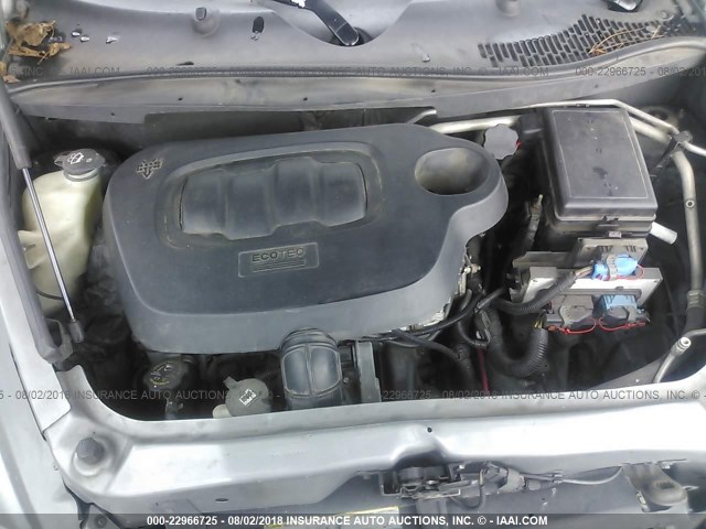 3GNDA13D96S618123 - 2006 CHEVROLET HHR LS SILVER photo 10