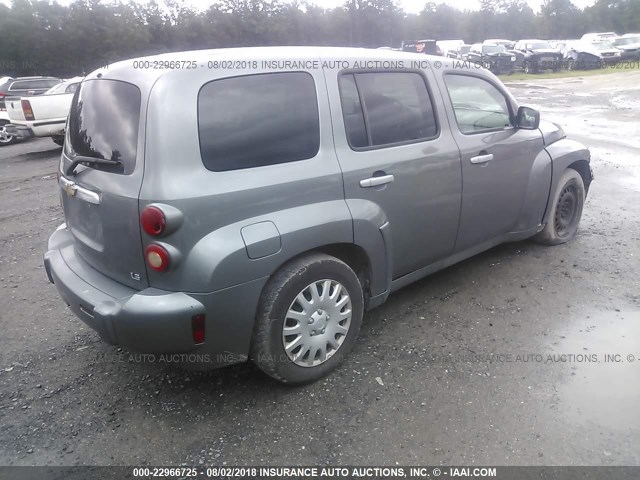 3GNDA13D96S618123 - 2006 CHEVROLET HHR LS SILVER photo 4