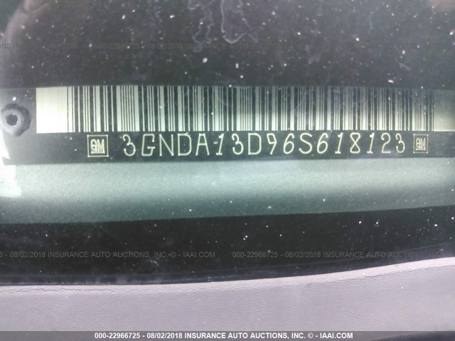 3GNDA13D96S618123 - 2006 CHEVROLET HHR LS SILVER photo 9