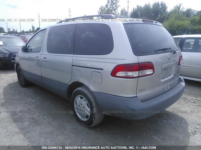 4T3ZF13C63U544116 - 2003 TOYOTA SIENNA LE/XLE BEIGE photo 3