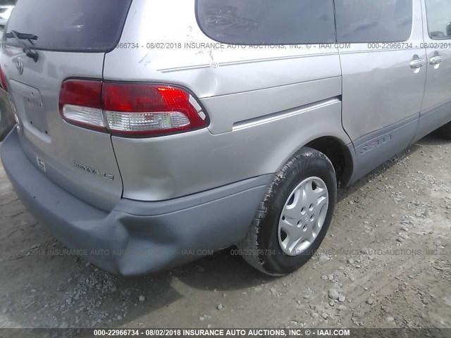 4T3ZF13C63U544116 - 2003 TOYOTA SIENNA LE/XLE BEIGE photo 6