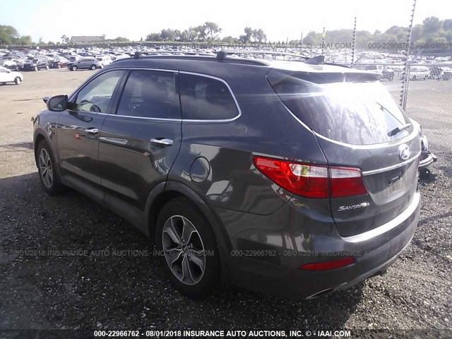 KM8SMDHFXDU007836 - 2013 HYUNDAI SANTA FE GLS/LIMITED GRAY photo 3