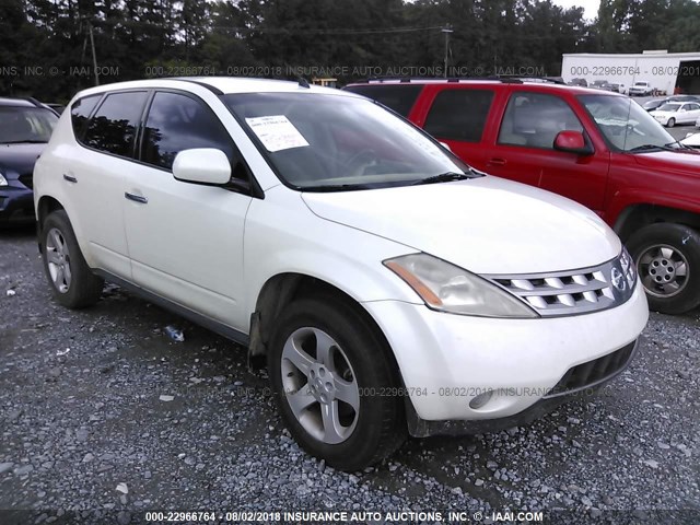 JN8AZ08T04W201882 - 2004 NISSAN MURANO SL/SE WHITE photo 1